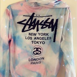 Stüssy rain jacket new without tags. Mint condition.